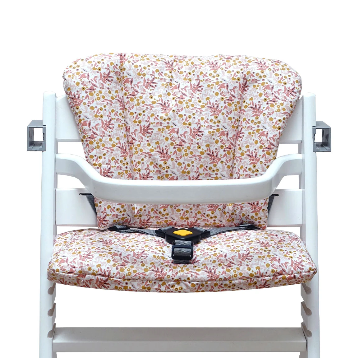 ABWASCHBAR Timba Sitzkissen Set Blumenwiese Rosa Beige für Bebeconfort Hochstuhl